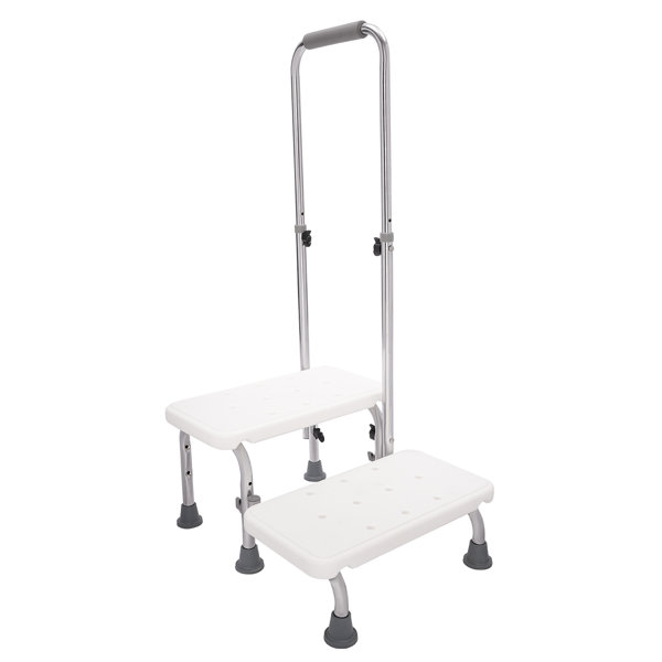 YYBUSHER 2 Steps Medical Foot Stool Bath Lift Step Stool with Handle